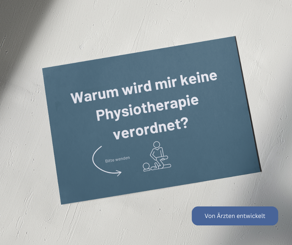 Warum wird mir keine Physiotherapie verordnet?