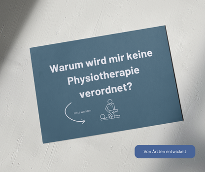 Warum wird mir keine Physiotherapie verordnet?