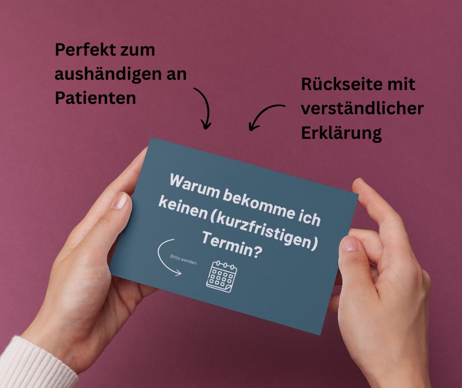 Warum bekomme ich keinen (kurzfristigen) Termin?