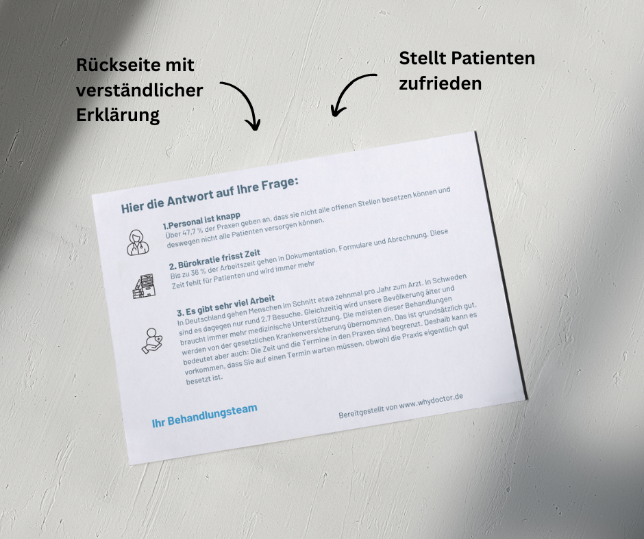 Warum bekomme ich keinen (kurzfristigen) Termin?